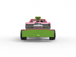 Pulling truck 4wd with Car shell Scale 1 to 25 3D Print Model