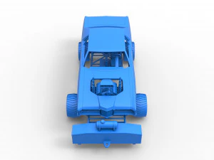 Pulling truck 4wd with Car shell Scale 1 to 25 3D Print Model