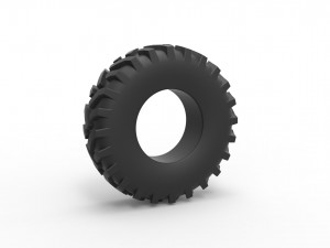 Offroad tire 40 Scale 1 to 25 3D-printmodel