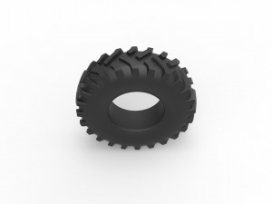 Offroad tire 40 Scale 1 to 25 Model Cetak 3D