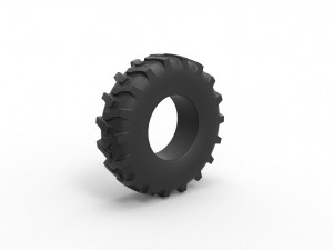 Offroad tire 41 Scale 1 to 25 3D Принт Модель