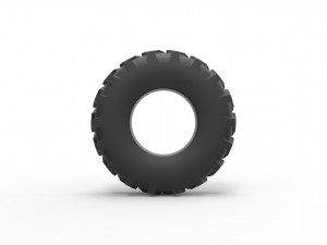 Offroad tire 41 Scale 1 to 25 3D Принт Модель