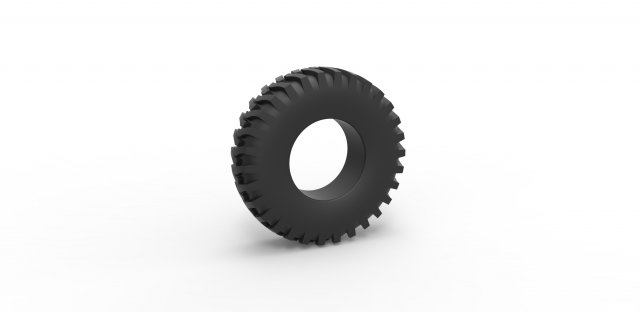 Offroad tire 42 Scale 1 to 25 3D printmodel .c4d .max .obj .3ds .fbx .stl .blend