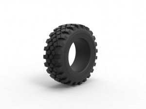 Offroad tire 43 Scale 1 to 25 Modèles 3D en vedette
