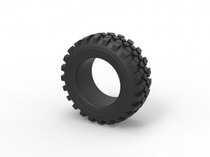 Offroad tire 43 Scale 1 to 25 Modèles 3D en vedette