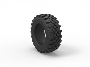 Offroad tire 43 Scale 1 to 25 Modèles 3D en vedette