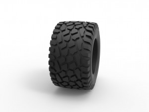 Offroad tire 44 Scale 1 to 25 3Dプリントモデル
