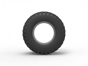 Offroad tire 44 Scale 1 to 25 3D Print Model
