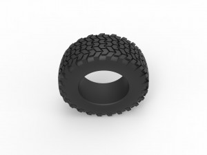 Offroad tire 46 Scale 1 to 25 3D Print Model