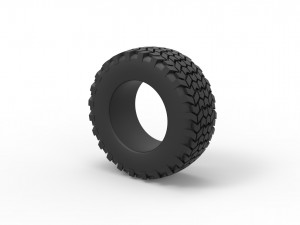 Offroad tire 46 Scale 1 to 25 3D Print Model