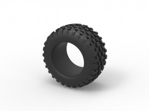 Offroad tire 47 Scale 1 to 25 Model do druku 3D