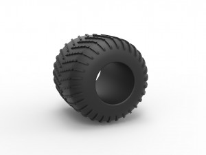 Low pressure tire 8 Scale 1 to 25 Modello di stampa 3D