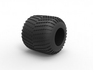 Low pressure tire 8 Scale 1 to 25 3D Принт Модель