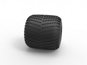 Low pressure tire 8 Scale 1 to 25 3D Принт Модель