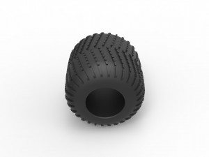 Low pressure tire 8 Scale 1 to 25 3D Принт Модель