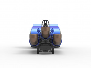 Pulling tractor with 3 jet engines Scale 1 to 25 Modèles 3D en vedette