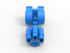 Pulling tractor with 3 jet engines Scale 1 to 25 Modèles 3D en vedette
