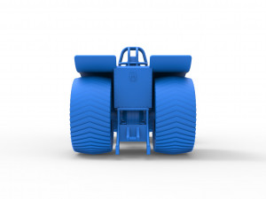 Pulling tractor with 3 jet engines Scale 1 to 25 Modèles 3D en vedette