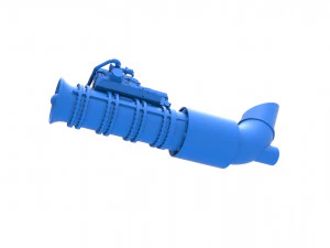 Jet engine 5 Scale 1 to 25 3D Print Model