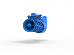 Jet engine 5 Scale 1 to 25 3D printmodel