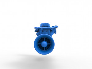 Jet engine 5 Scale 1 to 25 3D printmodel
