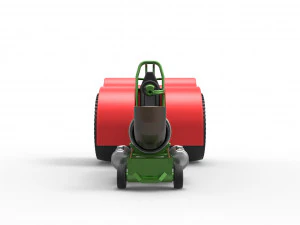 Pulling tractor with single jet engine Scale 1 to 25 3D Print Model