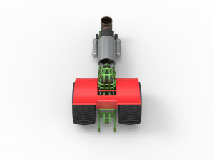Pulling tractor with single jet engine Scale 1 to 25 3D Print Model