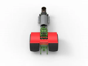 Pulling tractor with single jet engine Scale 1 to 25 3D Print Model