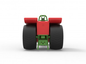 Pulling tractor with single jet engine Scale 1 to 25 3D Print Model