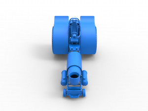 Pulling tractor with single jet engine Scale 1 to 25 3D Print Model