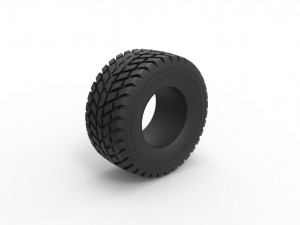 Offroad tire 48 Scale 1 to 25 Model do druku 3D
