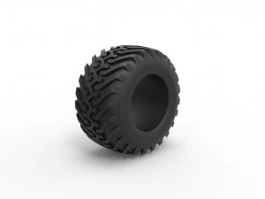 Offroad tire 49 Scale 1 to 25 3D Print Model