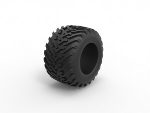 Offroad tire 50 Scale 1 to 25 Model do druku 3D
