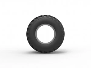 Offroad tire 50 Scale 1 to 25 3D Print Model