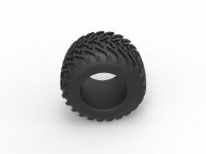 Offroad tire 50 Scale 1 to 25 Model do druku 3D