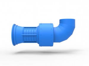 Jet engine 7 Scale 1 to 25 3D Принт Модель