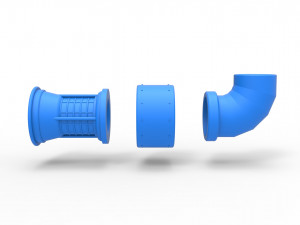 Jet engine 7 Scale 1 to 25 3D Принт Модель