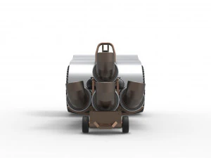 Pulling tractor with 4 jet engines Version 2 Scale 1 to 25 3D Print Model