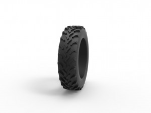 Tractor tire 5 Scale 1 to 25 3D Принт Модель