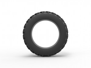 Tractor tire 5 Scale 1 to 25 3D Принт Модель
