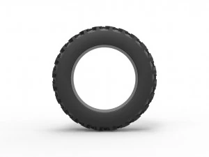 Tractor tire 5 Scale 1 to 25 3D Print Model