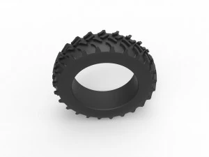 Tractor tire 5 Scale 1 to 25 3D Print Model