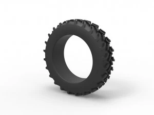 Tractor tire 5 Scale 1 to 25 3D Print Model