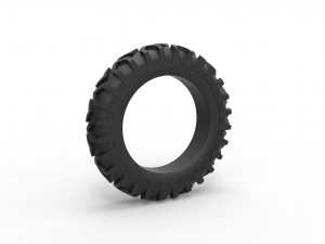 Tractor tire 6 Scale 1 to 25 Model do druku 3D