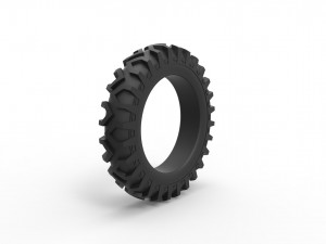 Tractor tire 6 Scale 1 to 25 3D प्रिंट मॉडल