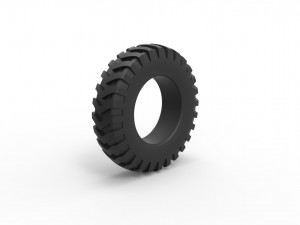 Tractor tire 7 Scale 1 to 25 3D प्रिंट मॉडल