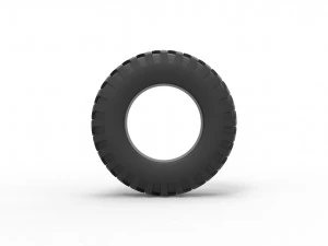 Tractor tire 7 Scale 1 to 25 3D Print Model