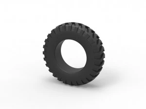 Tractor tire 7 Scale 1 to 25 3D Print Model