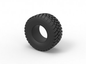 Offroad tire 51 Scale 1 to 25 Modello di stampa 3D