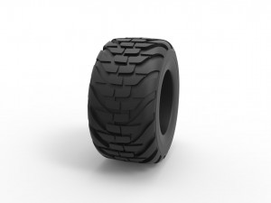 Offroad tire 52 Scale 1 to 25 Model do druku 3D